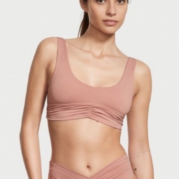 New! Beach Riot Pico Bikini top pink 10659 - Picture 1 of 7